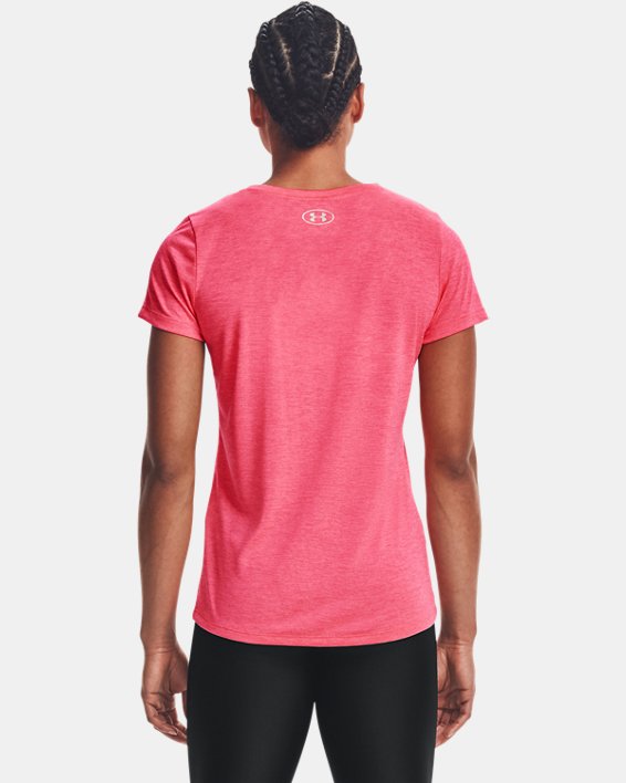 T-shirt UA Tech™ Twist da donna, Pink, pdpMainDesktop image number 1